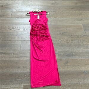 Ingrid & Isabel Pink Ruched Bodycon Maxi Dress